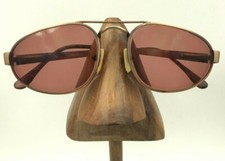 Vintage Timberland 308.35 Bronze Metal Oval Pilot Sunglasses FRAMES ONLY