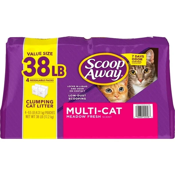 Scoop Away MultiCat, Scented Cat Litter 38lb eBay