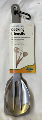 Stansport Stainless Steel Camping Cooking Utensils #308-910 FREE shipping