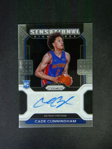 2021-22 Panini Prizm Cade Cunningham RC Rookie Sensational Signatures Auto