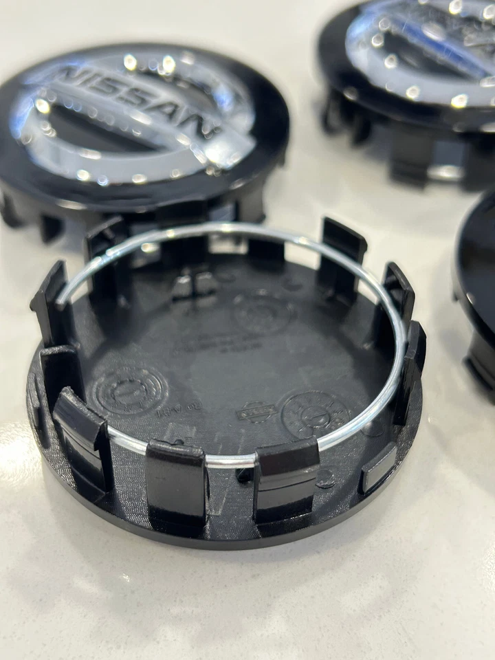 Set of 4 Black Nissan Wheel Center Cap 54mm for Altima Maxima Murano Versa Leaf - Image 4 of 4