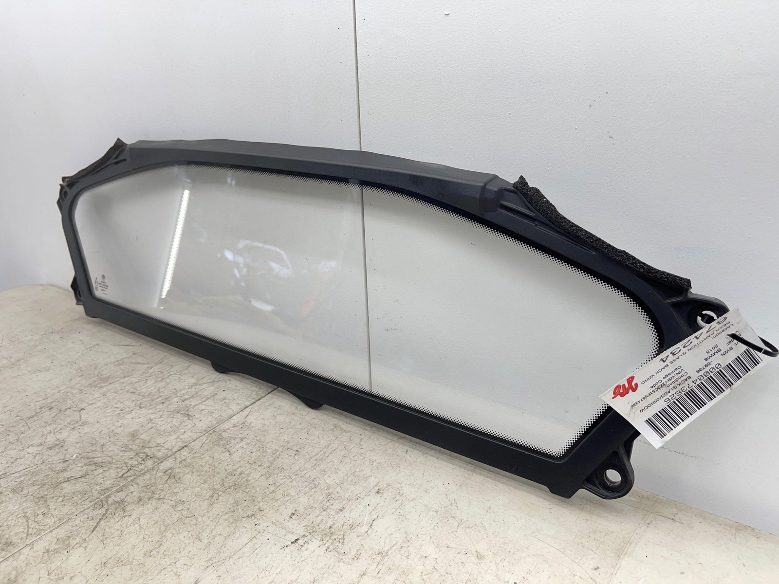 2014-2019 BMW I8 REAR PARTITION GLASS BACK WINDOW 51317393243 OEM
