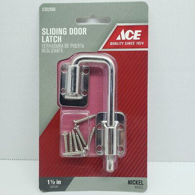 ACE Sliding Door Latch Nickel 1-1/2'' #5302088