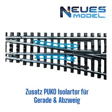 Märklin K-Gleis Zusatz  PUKO Isolatoren für Weiche 22715 & 22716