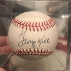George Kell signed American League OAL Baseball - w/Cube