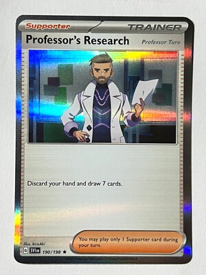 Professor s Research 190/198 Holo Rare Pokemon Scarlet & Violet Near Mint NM