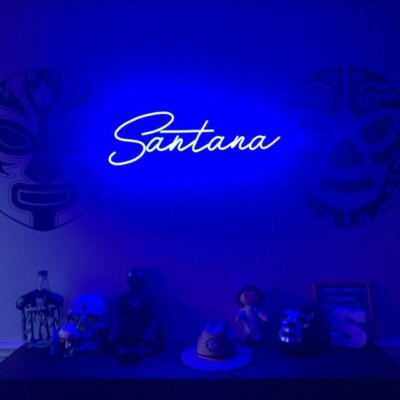 32''x10.7'' Santana Custom Surname Baby Name Boy Girl Flex LED Neon Sign Party Bar