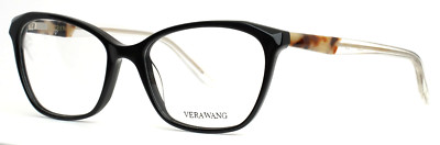 VERA WANG V537 EB Ebony Womens Cat Eye Full Rim Eyeglasses 51-16-130 B:38