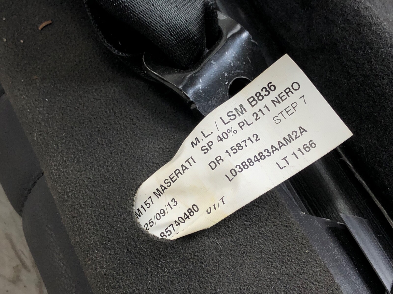 2014-2022 MASERATI GHIBLI RIGHT PASSENGER REAR LEATHER SEAT OEM.