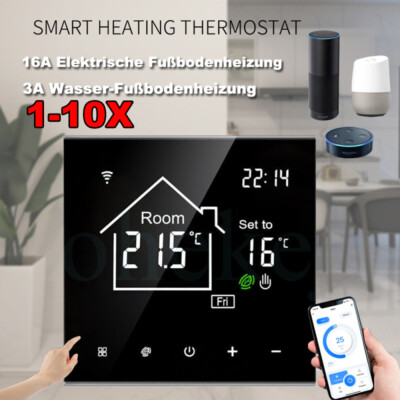 LCD Digital Raumthermostat Raumtemperaturregler Raumregler Fußbodenheizung WLAN