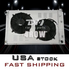 4Row Radiator+Shroud+2*Fan Fits 81-86 Chevy C/K 10 20 30 79-90 GMC C 150/250/350