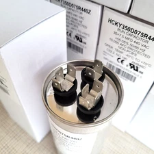 Lot of 12 Round 35/7.5MFD 440VAC Dual-Run Capacitor 50/60Hz A/C HVAC Lot
