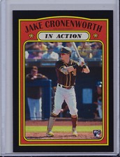Jake Cronenworth 2021 Topps Heritage Black Border /50 Rookie Card Parallel