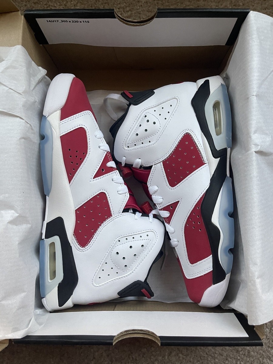 Nike Air Jordan 6 Retro Carmine 2021 GS Boy's 6Y Sneakers Ball