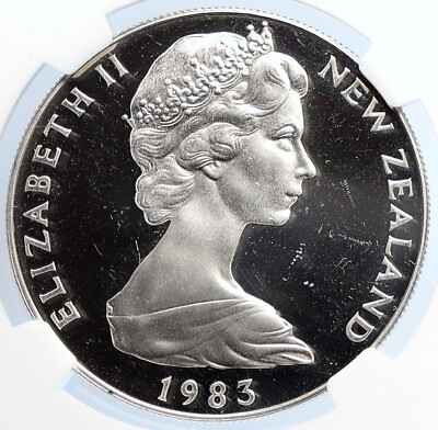 銀貨等 ニュージーランド 50周年 1983年 7枚セット 1983 NEW ZEALAND Queen Elizabeth II COINAGE ANN Proof Silver $1