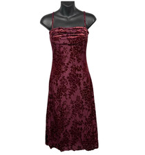 Cider Womens Mesh Velvet Burnout Whimsigoth Mini Dress Size XS Romantic Vamp