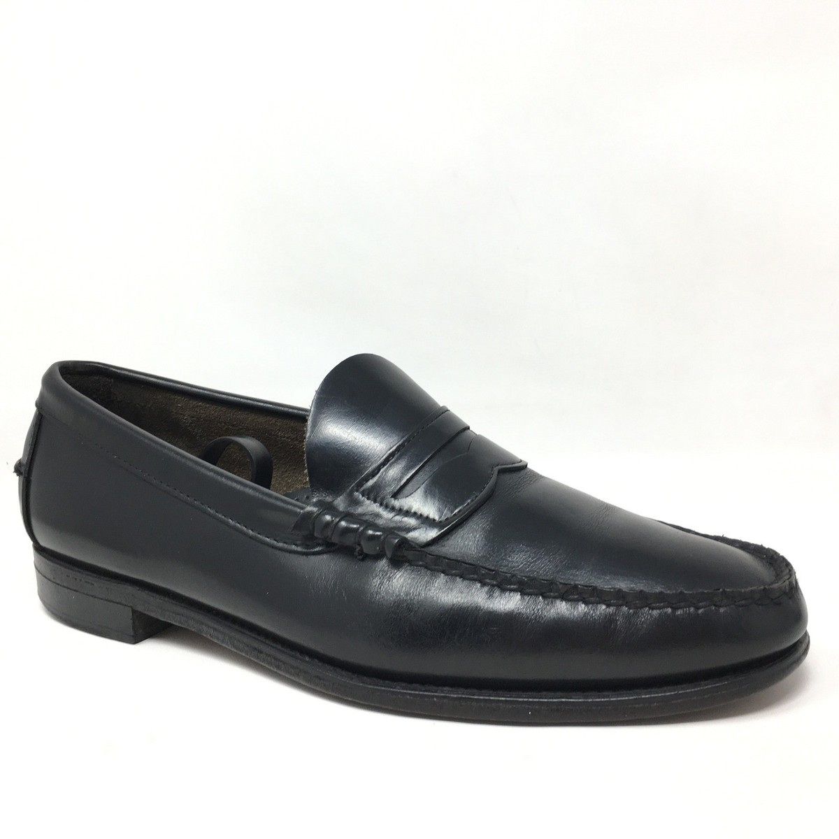 Dexter Men\'s Elegant Black Slip-On Penny Loafers size 11 made in USA Vintage DEXTER Black Leather Penny Loafers | Size 10 1/2 D  main image 3