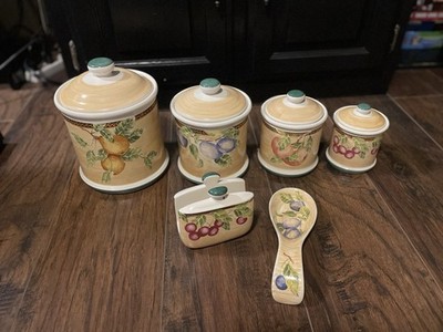 Rare Vintage Jay Import Company 10 Piece Excellent Condition Canister Set