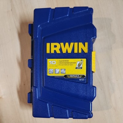 Irwin 1881324 Impact Screwdriver Bit Set 10 Pieces with Storage Case