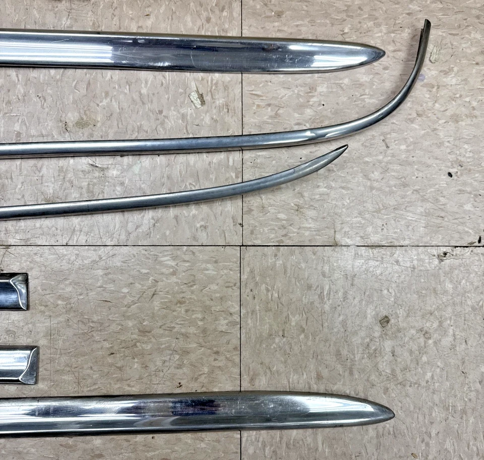 RH LH  Fender Door 1/4 Fin Trim Set 1958 Chevrolet Yeoman Del Ray 2 Door Wagons - Image 2 of 4