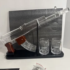 Gifts for Men Dad Kollea Whiskey Decanter Set for Men - Gun Decanter