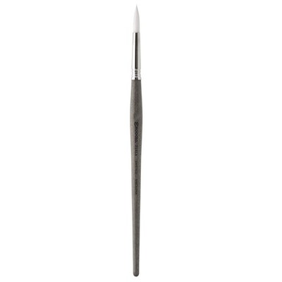 Perla Series 1430 Short Handle Round Artist Watercolor Brush, 0, White Toray ...