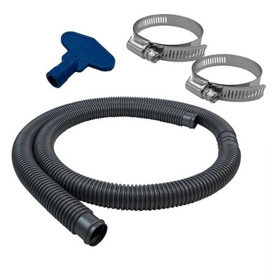 Puri Tech Durable Pool Filter Hose, Above Ground, 2 Hose Clamps, 1.25 in  x 6 ft