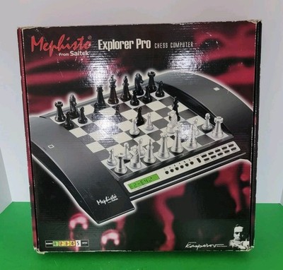 Saitek Mephisto Explorer Pro Chess Computer - Complete With Power Supply