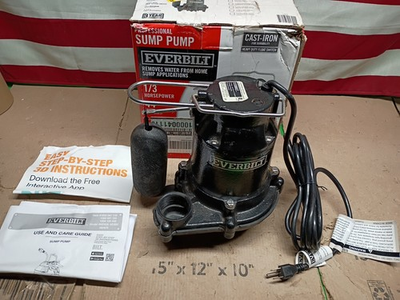 #ad #ad Everbilt HDS30 1 3 HP Cast Iron Submersible Sump Pump Black $56.99