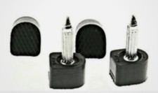 High Heel Ladies Stiletto PU Tips Black Or Natural You Get  4 HEELS - 2 PAIR
