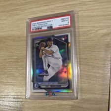 Bowman 2024 Bowman Draft Chrome Refractor Trey Yesavage BDC-92 Blue Jays PSA 8