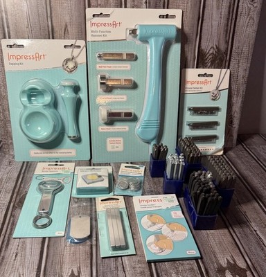 ImpressArt Jewelry Stamping Lot   HUGE Bundle- most items are new in sealed pack