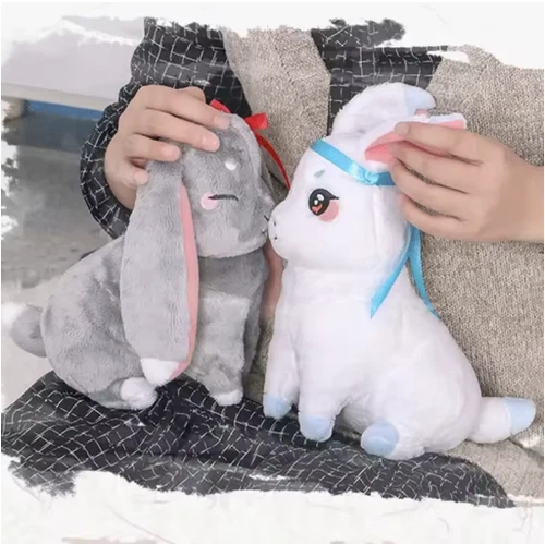 Mo Dao Zu Shi Couple Rabbit Doll Wei Wuxian Lan Wangji Plush Toy Child Gif - product listing photo
