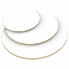 Tischplatte rund 18mm weiß Multiplex Sperrholz Holz beschichtet