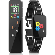 Dog Shock Collar with Remote Control Smart Dog Training Collar with 4 Trainin...