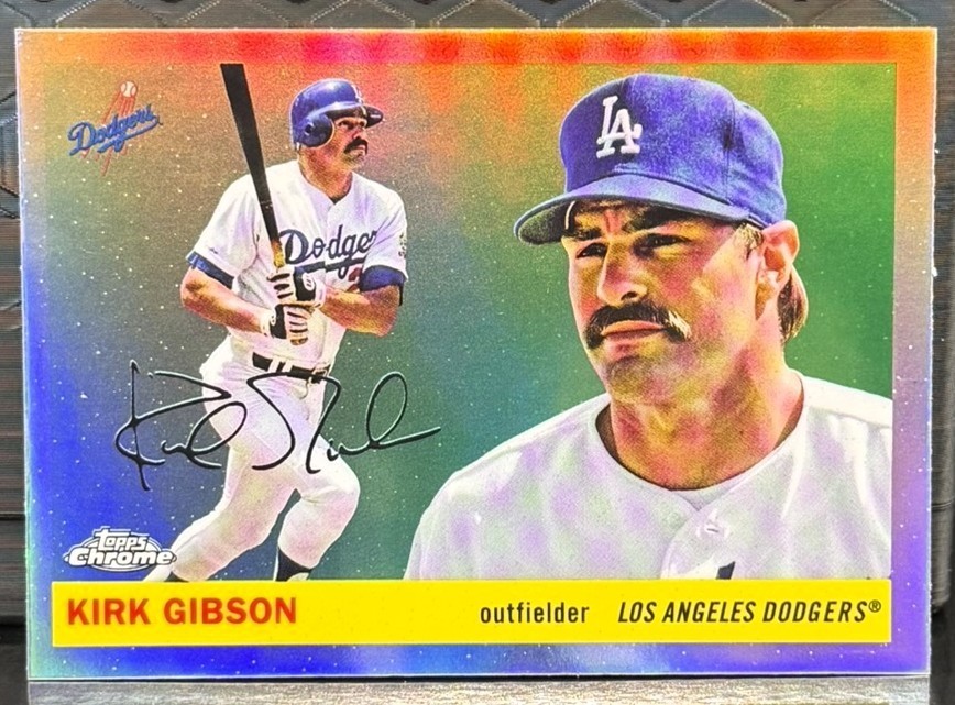 2025 Topps Chrome Platinum Baseball #496 Kirk Gibson Refractor Variation