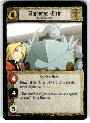 Fullmetal Alchemist Premier Edition Card #2/11 Alphonse Elric, Loyal Brother