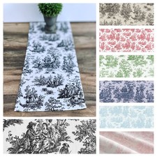 Toile Table Runner French Colonial Home Decor...