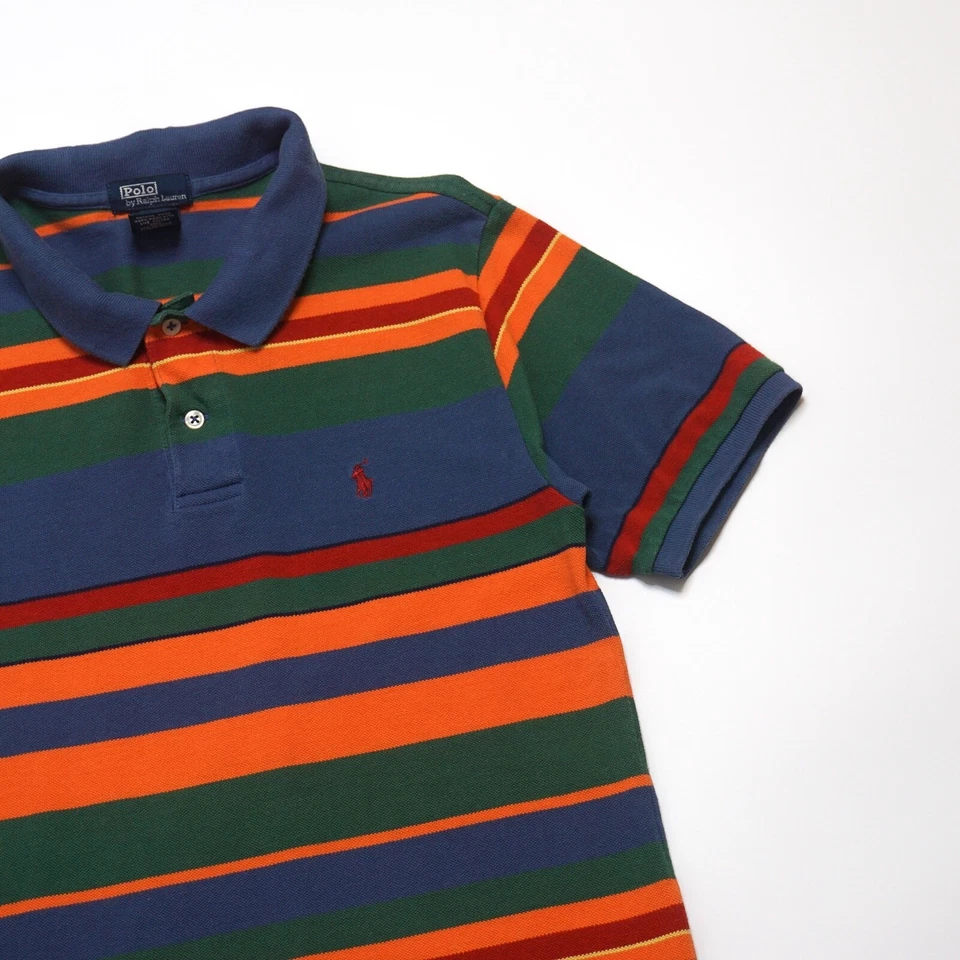 Ralph Lauren Boys Multicoloured Short Sleeve Cotton Polo Shirt Size 16-18 Years - Image 2 of 4