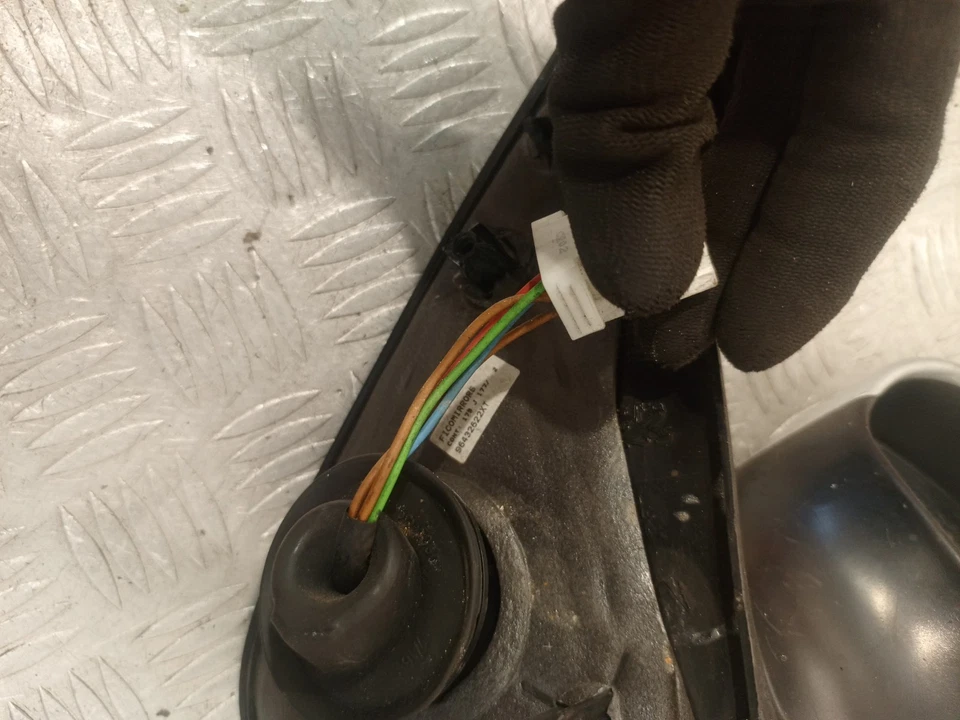 Peugeot 206 2004 espejo retrovisor lateral del conductor plateado 017003 #9 Foto 3 de 4