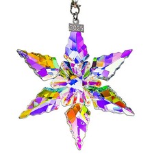 2025 Annual Edition Ornament, Crystal Snowflake Ornaments for Christmas Tree,...