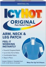 Icy Hot Original Small Pain Relief Patches (5 Count) 5 Count (Pack of 1) 