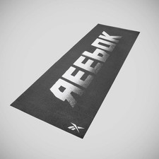 Image of Reebok 4mm Logo Yoga Mat Black