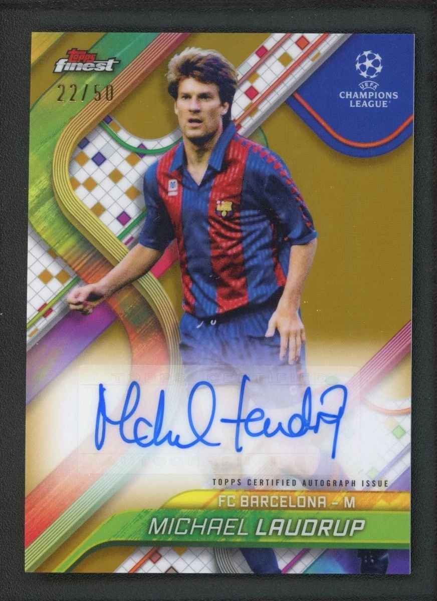 Michael Laudrup Autographed Soccer Sports Trading Cards