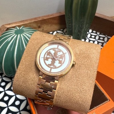 Tory Burch Reva Watcha - Rose Gold Tory Burch Reva Rose Gold Dial Rose Gold Steel Strap Watch  main image 3