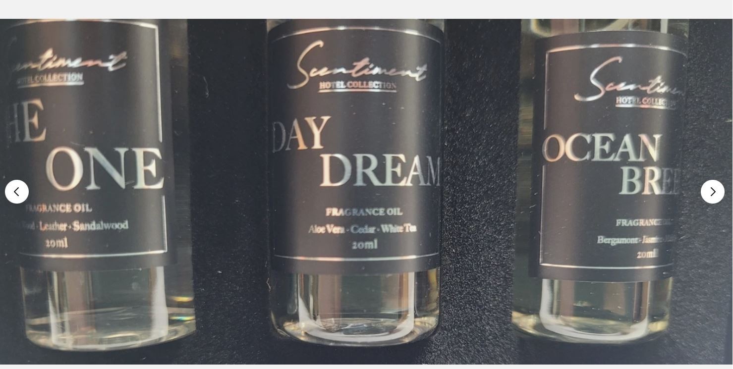 SCENTIMENT Collection Day Dream, The One, Ocean Breeze 3 Fragrance Oils Gift Set