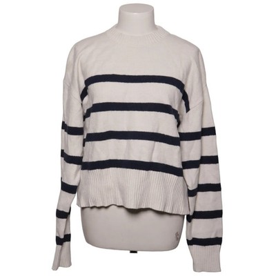 America Today, Strickpullover, Größe: M, Weiß/Schwarz #lSS