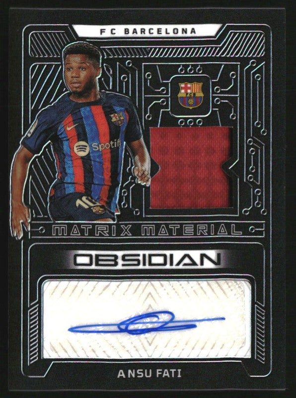 Ausu Fati Autograph Card Panini アンス・ファティ 2022 Leaf Pro Set Soccer ANSU FATI RED Auto Autograph
