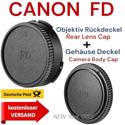 Für Canon FD Objektiv Rückdeckel & Gehäuse Deckel Canon FD Rear Lens & Body Cap