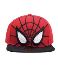Marvel Spiderman Kids 3D Snapback Straight Brim Cap with Mesh Eyes Ages 7-10 Yr